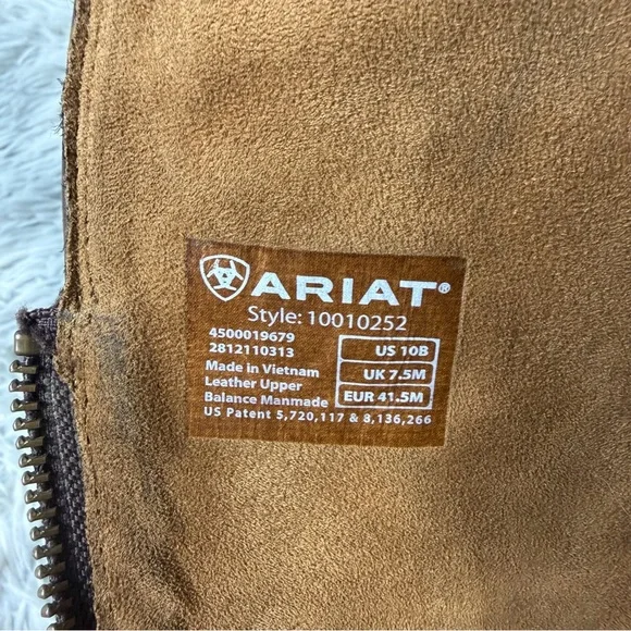 Ariat Hacienda Tall Knee High Leather Cowgirl Cowboy Western Boots Boho Size 10 - Picture 9 of 10